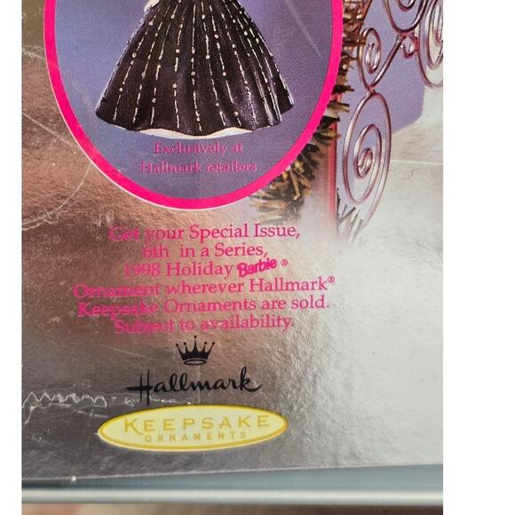 1998 Limited Edition Happy Holidays Barbie New in Box - Picture 5 of 8